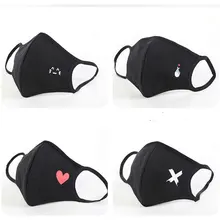 Женская зимняя теплая утолщенная маска для рта, хлопковая теплая Пылезащитная респиратор, модные милые Мультяшные дышащие маски для лица для девочек, защита от пыли