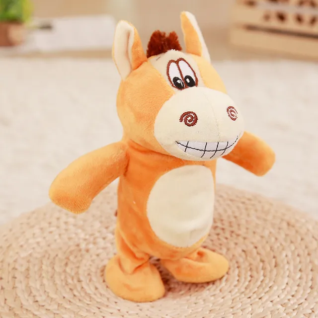 New Cute Speaking Music Walking Plush Donkey Electronic Pets Toy Stuffed Animals Educational Toys for Kids Baby Gift 5