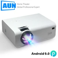 Proiettore AUN Full HD 1080P A13 MINI Beamer LED Home Theater Android Smart TV 4k proiettore Vidoe per telefono cellulare Home Cinema