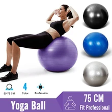 75 см тренировочный мяч для пилатеса для фитнеса, стабильный баланс, гимнастический тренировочный фитбол с быстрым насосом, анти-взрыв, профессиональные мячи для йоги