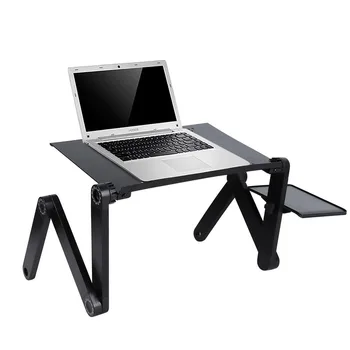 

Adjustable Aluminum Laptop Desk Portable Ergonomic PC Table Stand Foldable Notebook Table Desk Stand With Mouse Pad Dropshipping