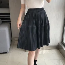 DEAT осень и зима новые продукты мода дикая тонкая высокая талия плиссированная юбка-трапеция женская короткая юбка-зонтик PB128