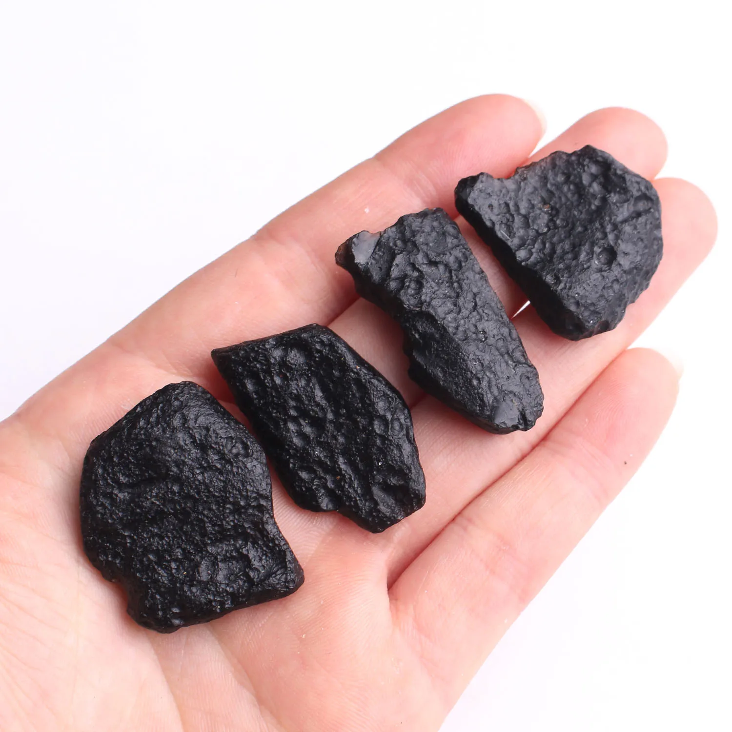 1 шт. натуральный черный метеорит Индокитайский Tektite камень с подвеской