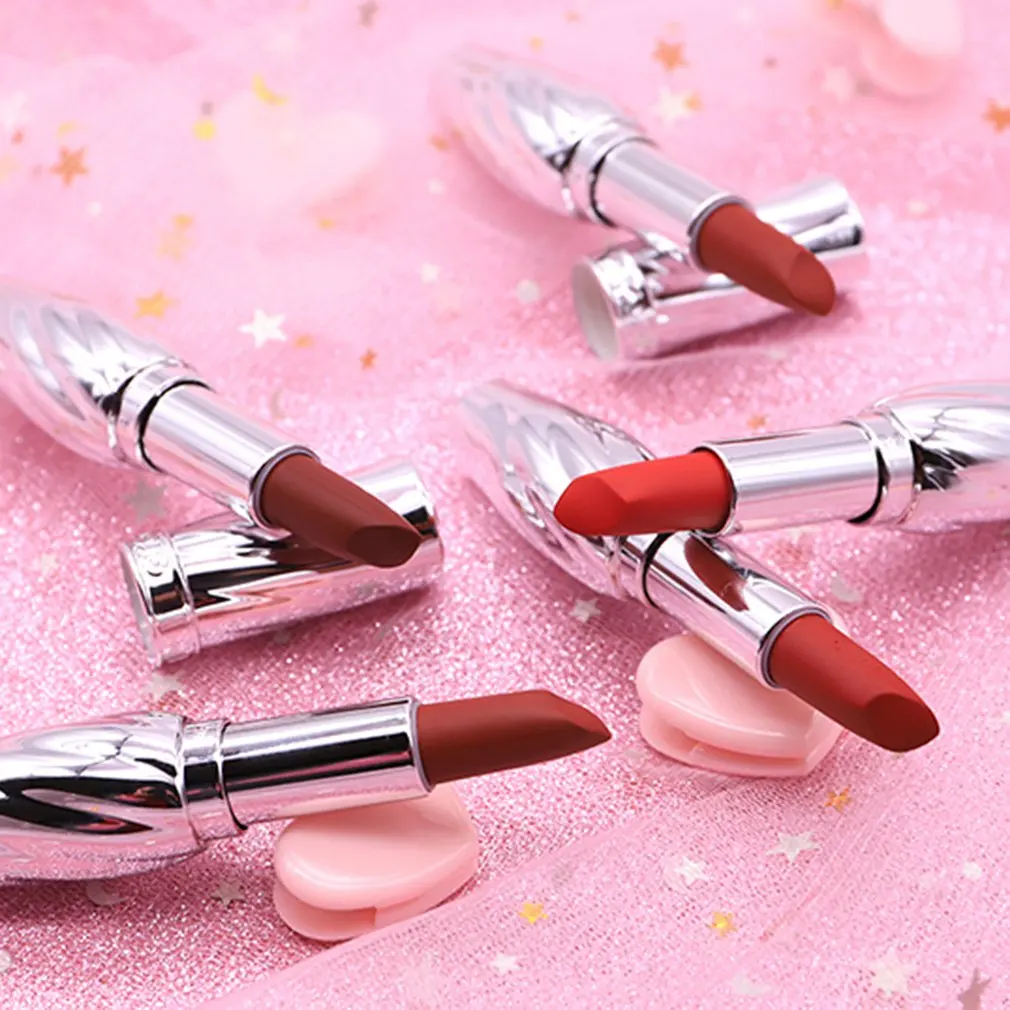 Aristocratic Silky Petal-Shaped Cutting Curve Refreshing And Smooth Texture Attractive Matte Lip Color Lipstick