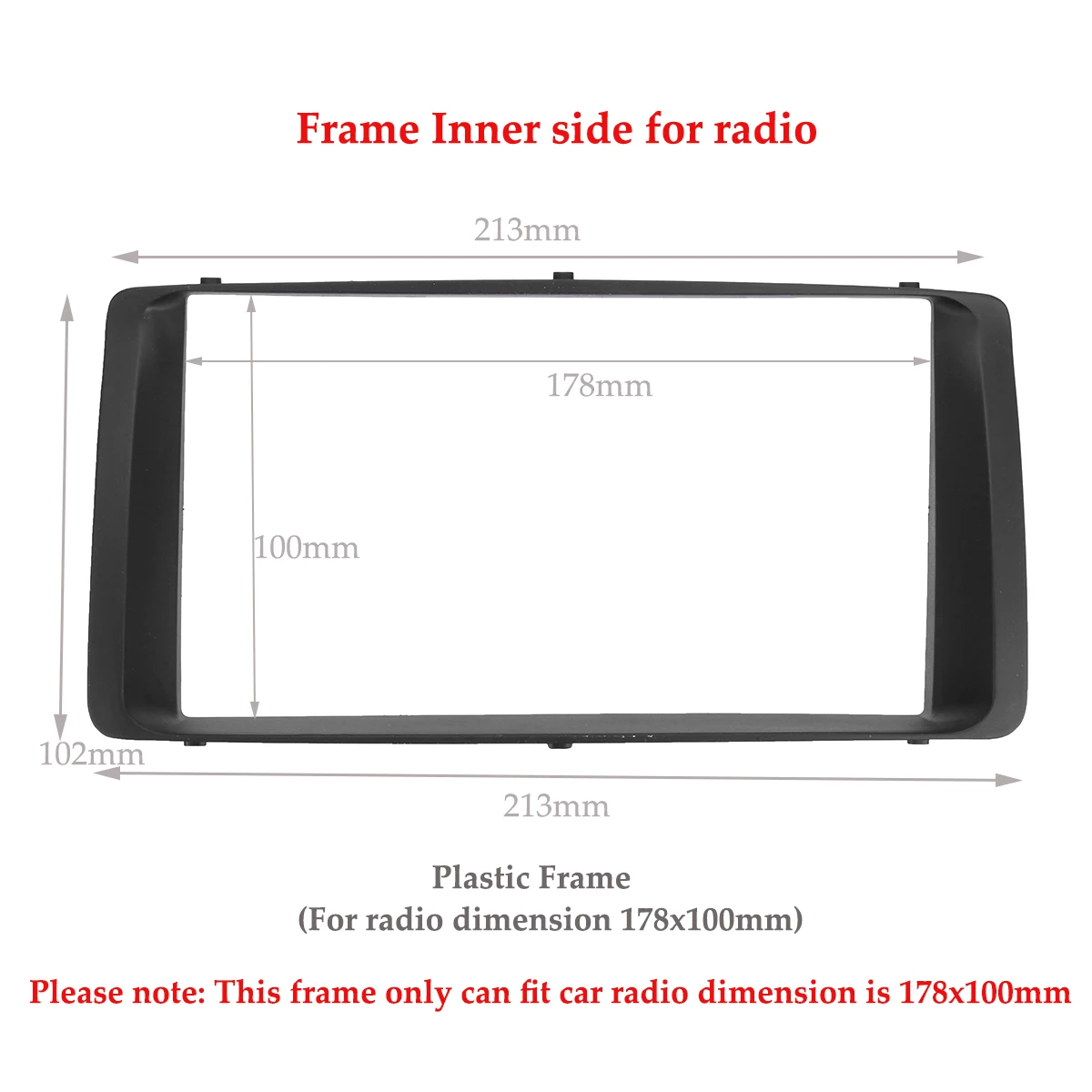 2 Din Car Stereo Radio Audio Dashboard DVD CD Fascia Plate Panel Frame Replacement For Toyota Corolla 2003 2004 2005 2006