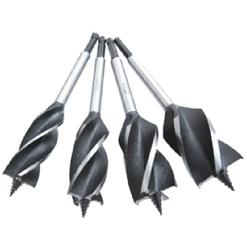 

New 4Pcs Twist Drill Bit Set Wood Fast Cut Auger Carpenter Joiner Tool Drill Bit for Wood Cut Suit for Woodworking