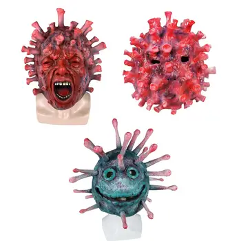 

2020 Scary Mask Latex Horror Mask Props Halloween Fancy Dress Grimace Party Costume Accessory Cosplay Props Halloween Decoration