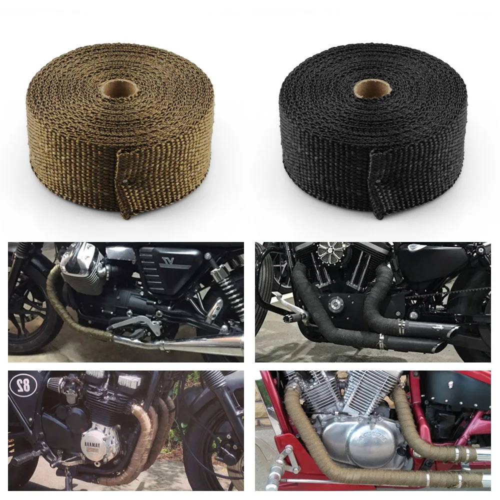 Other Motorcycle Parts 5cm*5/10/15/20M Car Motorcycle Exhaust Thermal