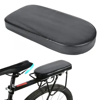 

Bicycle Back Seat Bicycle Child Seat Cover Bike Rack Rest Cushion With Back Saddle Cycle Accessories Parts PU Leather 30*15*3cm