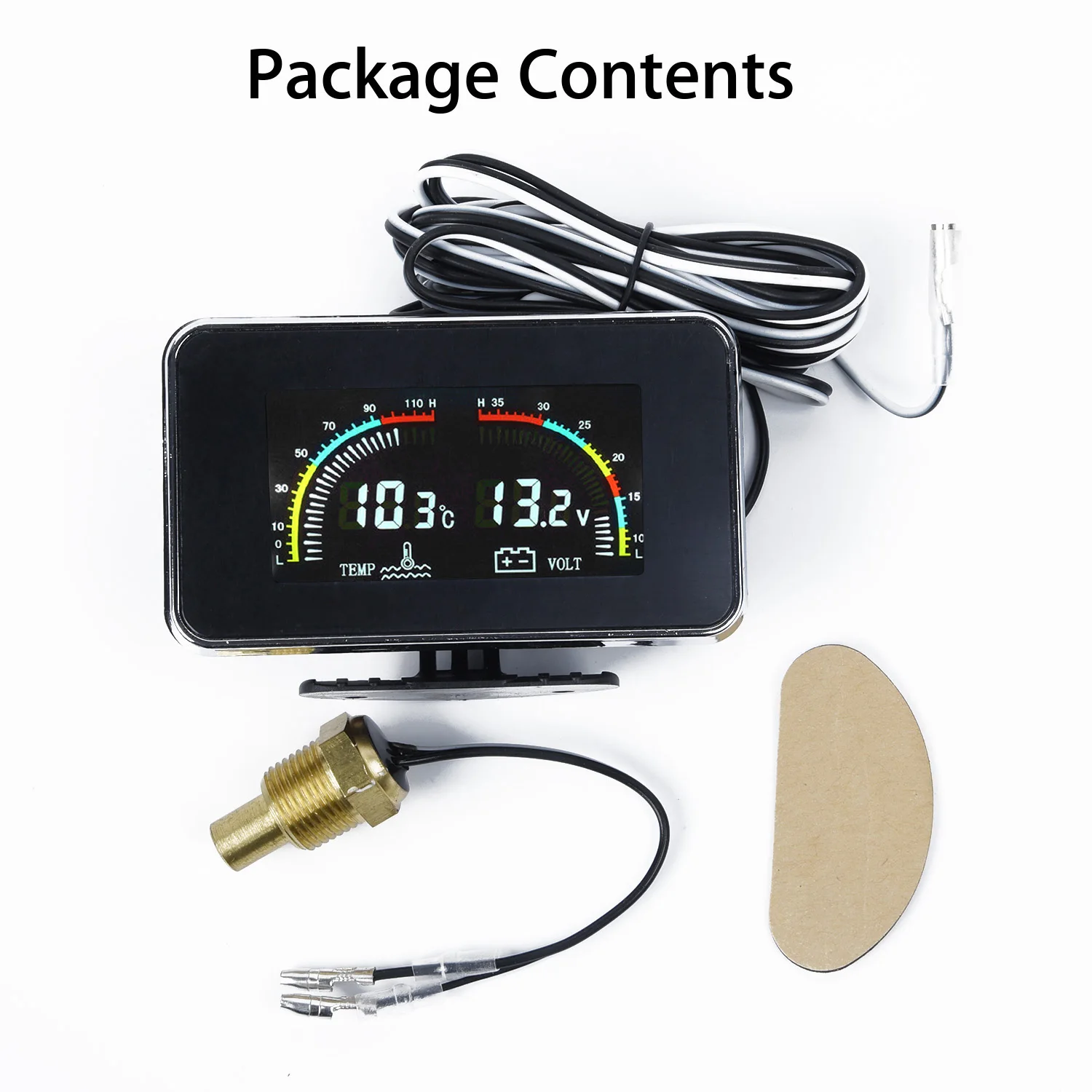 [Premium Quality]Temperature Water Temp Gauge Overheat Sensor Kits 12V
