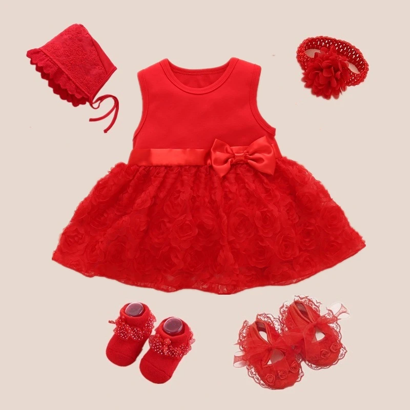 Vestido y ropa para niña nacida, ropa de fiesta para niña de 1 año, 0, 3, 9 meses|Vestidos| - AliExpress