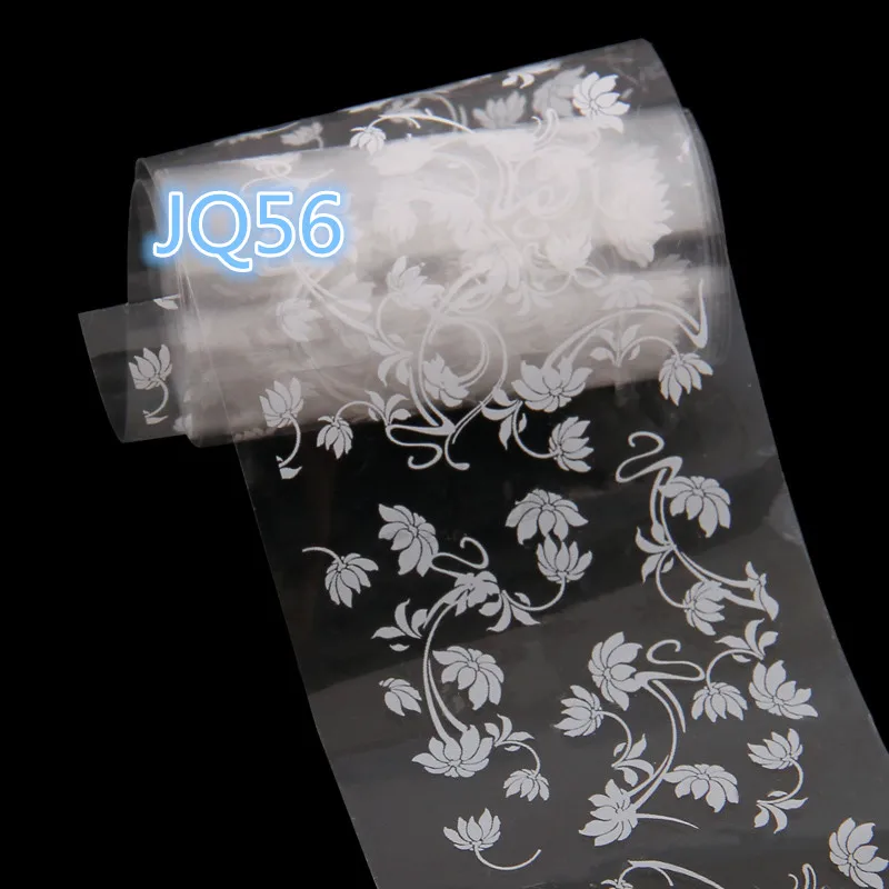 Christmas Sticker On Nails DIY Nail Art Transfer Foil 3D Snowflake Flowers Star Adhesive Tips Gel Polish Accessories 4*100cm - Цвет: 56