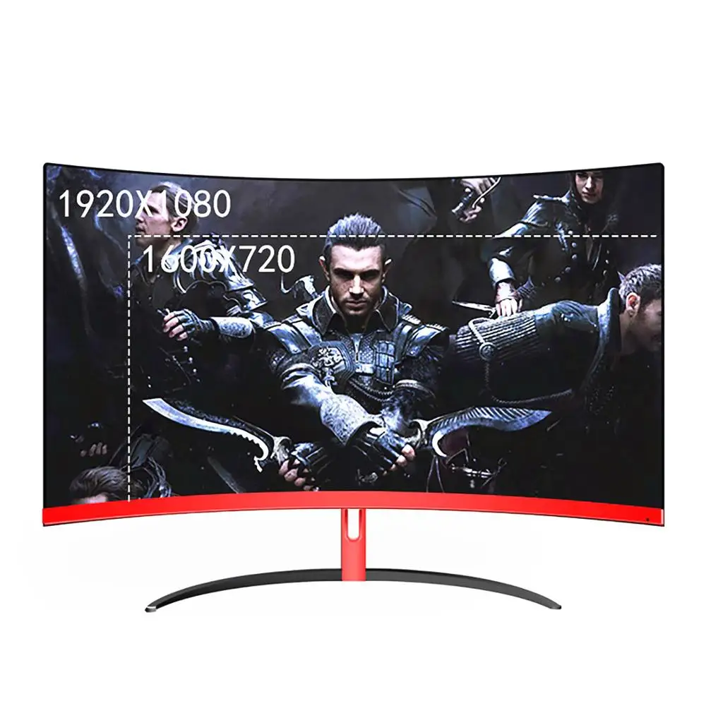 

Wearson 32 inch Curved Gaming Monitor LCD 2mm Side Bezel-Less HDMI VGA input Eye Care Flicker Free