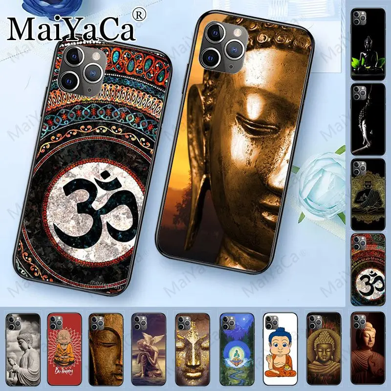 Мягкий чехол для телефона gautama buddha с рисунком iphone 11Pro 5s 6s 12pro 8plus x xs xr xsmax coque