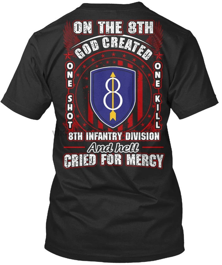 8th Infantry Division United States - On The God Created O N Premium Tee T-Shirt | Мужская одежда