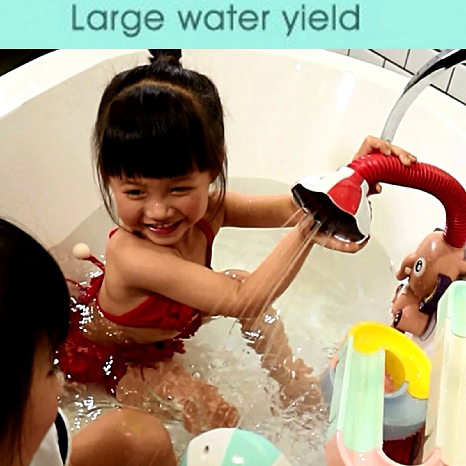 Cute Elephant Shape Children Faucet Shower Electric Water Spray Baby Bath Toys Parent-child Indoor Interactive Educational Games 4