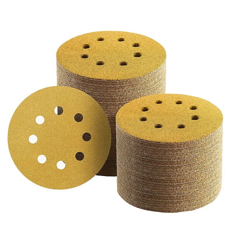 100PCS 5'' Wet Dry Sanding Discs 1000 Grit Premium Orbital Sandpaper Hook Loop 