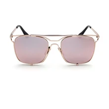Зеркальные Новые квадратные солнцезащитные очки для женщин, роскошный бренд, сплав, солнцезащитные очки для женщин, мода, винтажные женские очки UV400