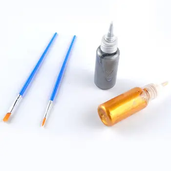 

Metallic Resin Art Pigment Outline Drawing Paste Golden Powder Colorant Resin Dye Coaster Outline Paint Jewelry Making