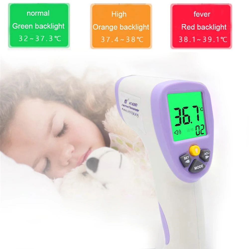 

Digital Termomete Baby Adult Infrared Forehead Body Thermometer Gun Non-contact Temperature Measurement Device
