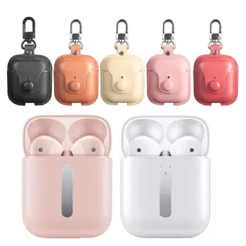 

New Anti-scratch Leather Case Protective Cover with Keychain for OPPO Enco Free Case Bluetooth Earphones Headphone Accessories