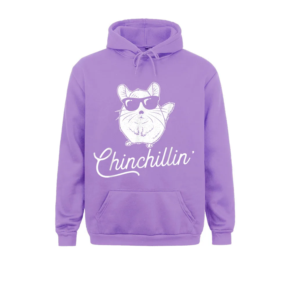 Fashion Women Sweatshirts Long Sleeve Chinchillin - Funny Chinchilla Lovers T-Shirt__350 Hoodies Leisure Clothes Chinchillin - Funny Chinchilla Lovers T-Shirt__350purple
