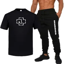 Мужская модная футболка с коротким рукавом и принтом, брюки, спортивный костюм из двух частей, зеленый цвет, Camisas Hombre De Ejercicios, мужские спортивные костюмы