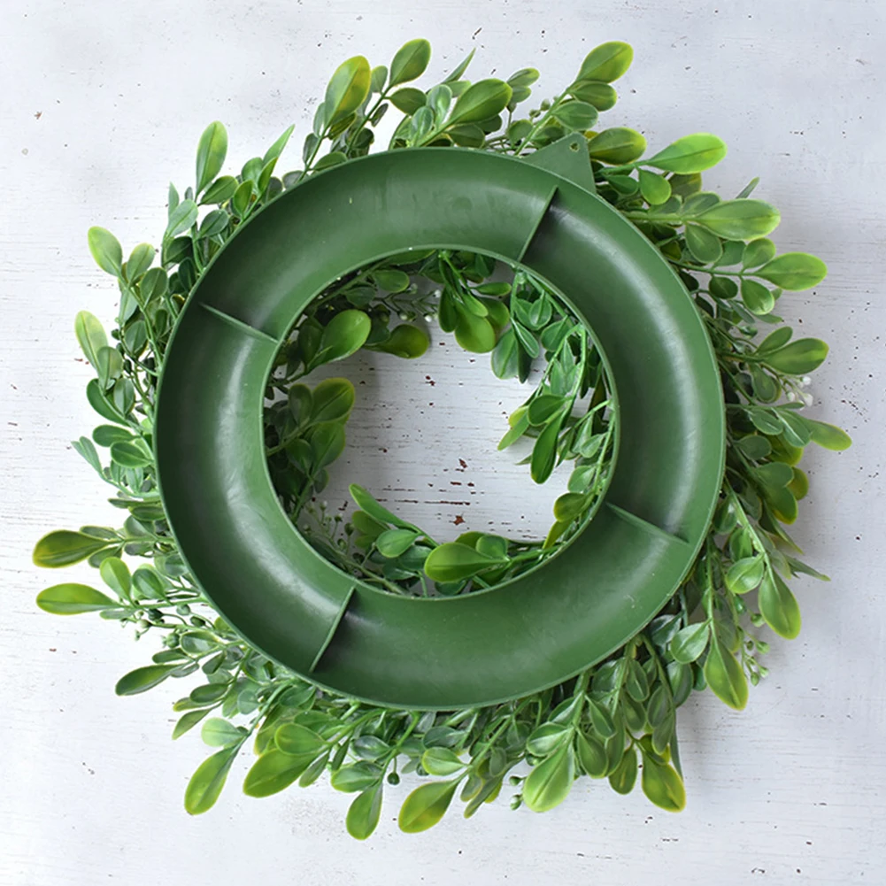 

Flowers Door Hanging Vivid Wedding Lifelike Window Party Round Wall Christmas Artificial Wreath Green Home Decor PVC