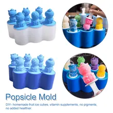 Цвет случайный горячая Распродажа пищевые продукты класса креативный силиконовый форма для изготовления мороженого уродливая палочка для рыбы Формочки Для Мороженого на палочке льда DIY формы для мороженого