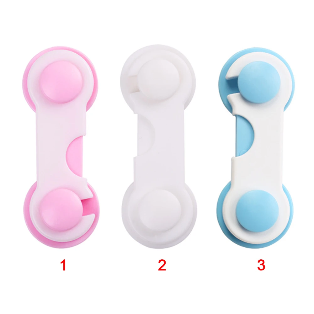 10pcs Safety Protection Door Cabinet Child Latches Lock Durable Drawers Latch Strong Adhesive Baby