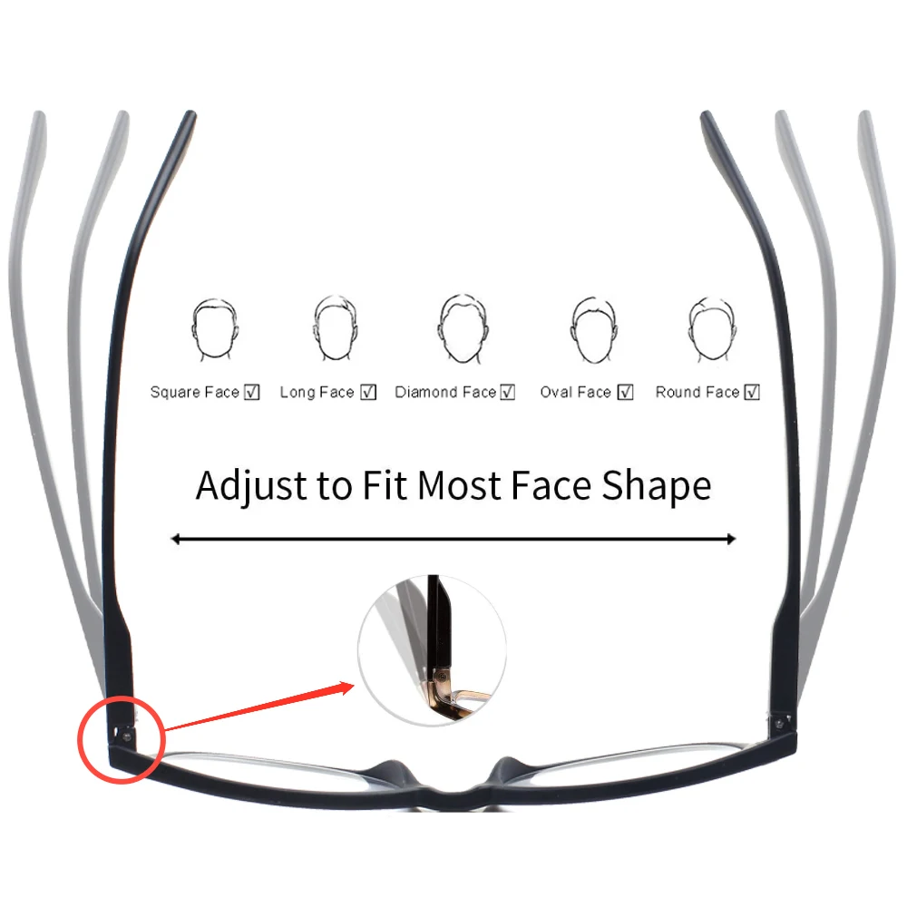 CLASAGA High Quality Spring Hinged Reading Glasses Men and Women Eyewear with Oval Frame Reader Prescription Eyeglasses 0~600 4