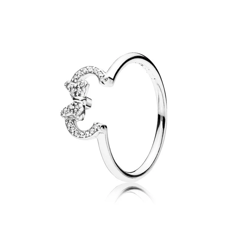 

925 sterling silver rings for women Minnie Silhouette Ring Europe lady Jewellery Factory wholesale