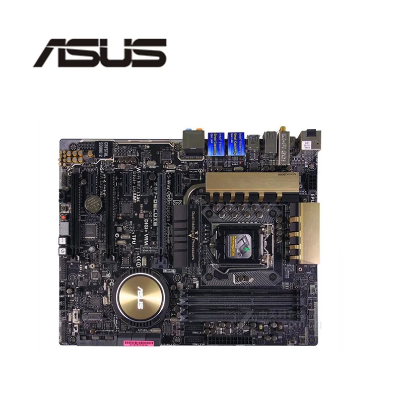 Для Asus Z97-Deluxe настольная материнская плата Z97 LGA 1150 для Core i7 i5 i3 DDR3 SATA3 USB3.0 оригинальная б/у материнская плата
