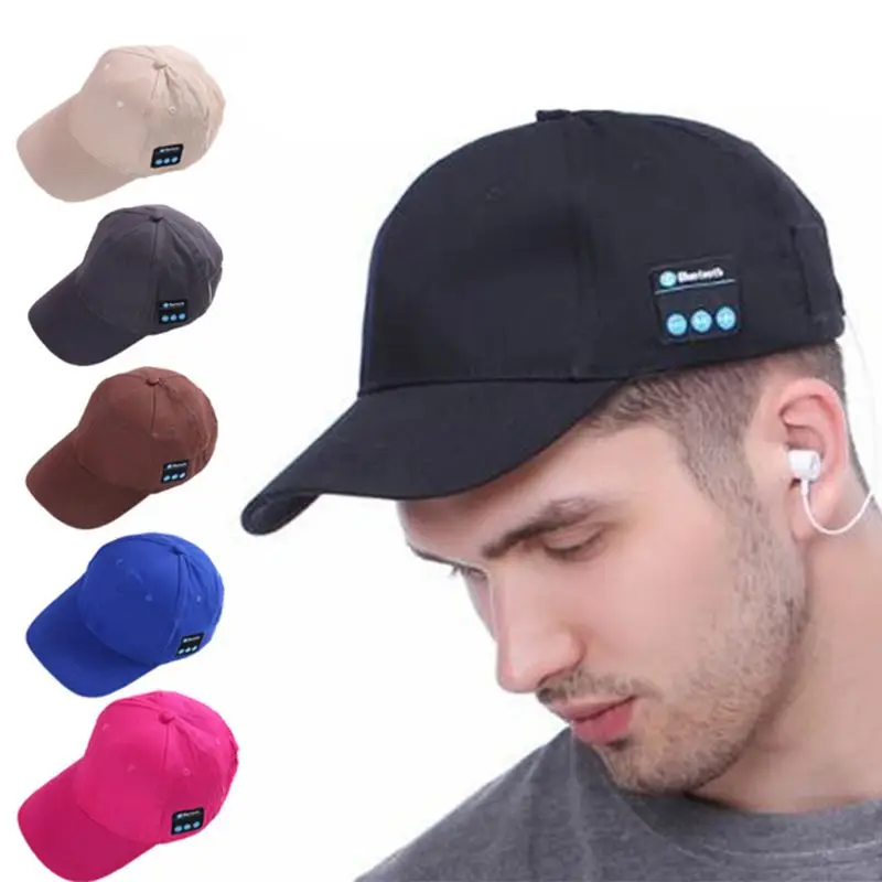 Wireless Bluetooth Earphone Cap Outdoor Baseball Cap Music Headphone Sun Hats Hot