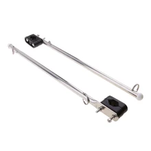 2 шт 1" из нержавеющей стали флагшток рейка лодка Pulpit Staff 7/8"-серебро