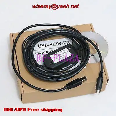 DHL/EMS 30 шт. Кабель для программирования USB-SC09-FX для MESLEC FX серии PLC USB адаптер для RS422-A5