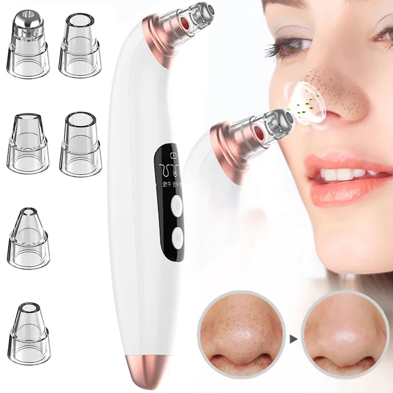

New USB Rechargeable Blackhead Remover Face Deep Nose Cleaner Dirt Acne Pimple Removal Vacuum Suction Face Clean Skin Care Tools