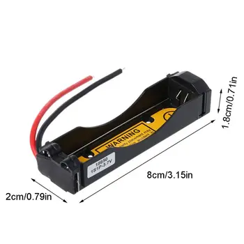 

1-4 18650 Li-ion Battery Case Holder Storage Box Container With Protection Board