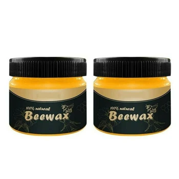 

2PCS Wood Seasoning Beeswax Complete Solution Furniture Care Beeswax Home Cleaning