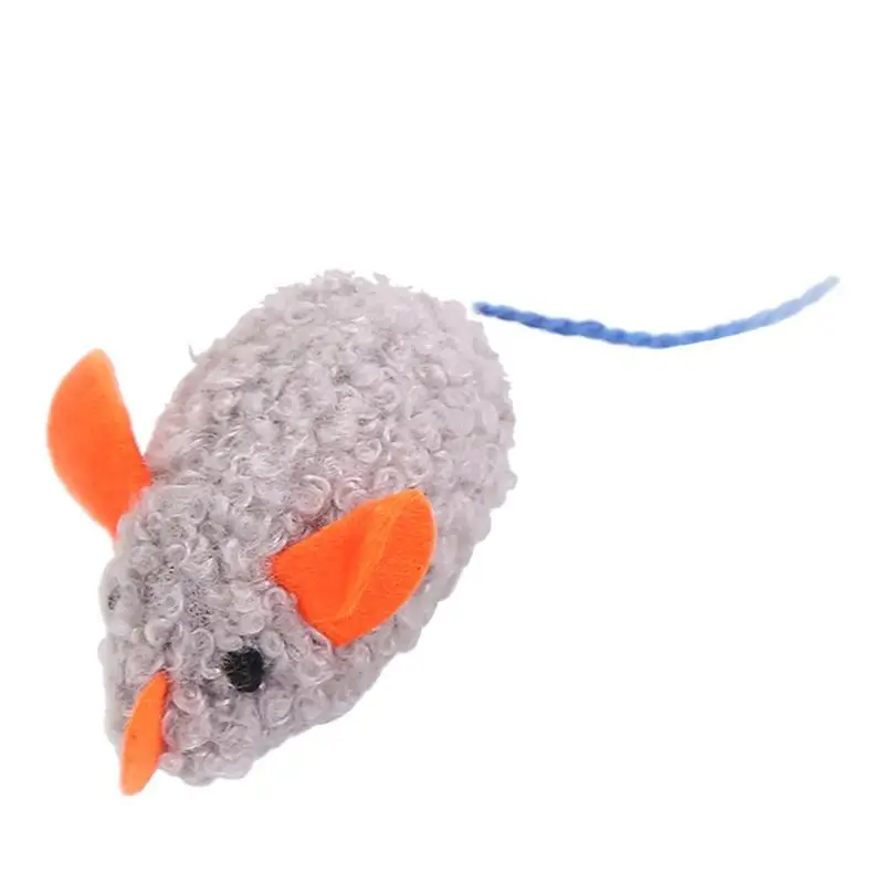 Игрушка для кошек, Рождественская шляпа, мышь, котенок, забавные интерактивные игрушки для игр, искусственные товары для домашних животных - Цвет: Gray Orange