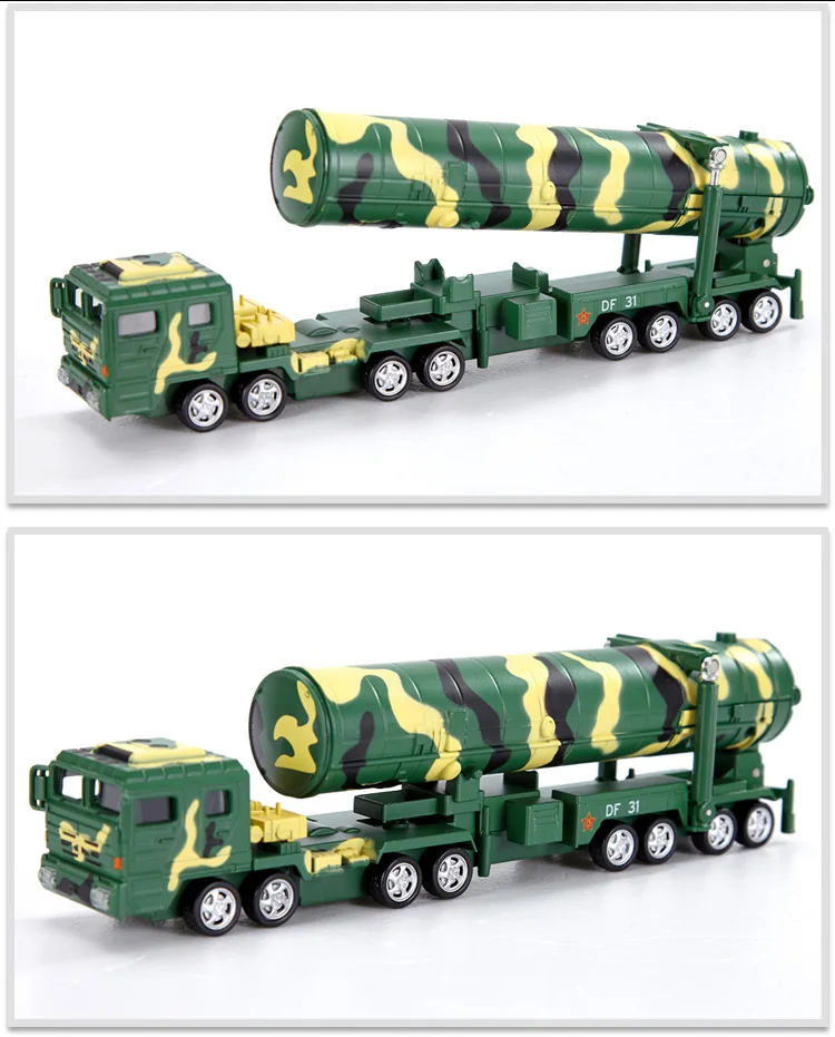 Cadeve армейская семья сплав модель военная модель DongFeng 31A межконтинентальная баллистическая ракета пусковая машина 685051