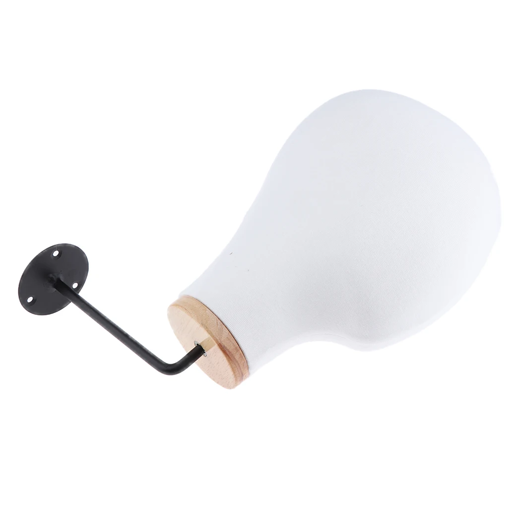 21'' Wall Mounted Displaying Head Model Mannequin For Wig Hat Toupee Display