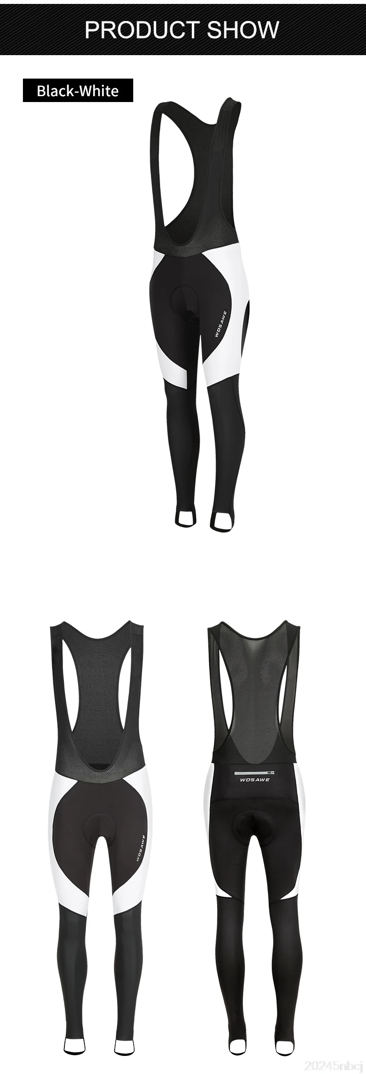 WOSAWE, мужские Длинные Биб колготки, 3D Мягкие подушечки, зимние теплые длинные леггинсы, MTB, велосипедные гоночные брюки, командная велосипедная одежда