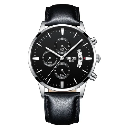 NIBOSI Relogio Masculino Luxury Men Watches Top Brand Men's Quartz Clock Waterproof Sports Chronograph Wristwatches Montre Homme 