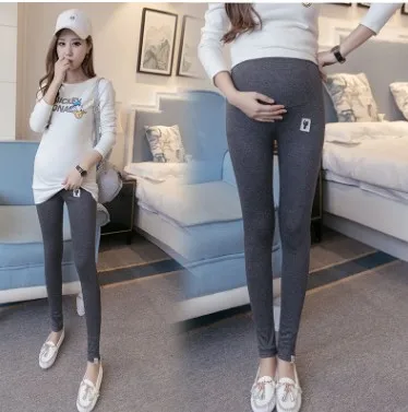 

2019 New Style Spring And Autumn Korean-style Leggings for Pregnant Woman Slim Fit Slimming Ultra-Elasticity Pregnant Women Pant