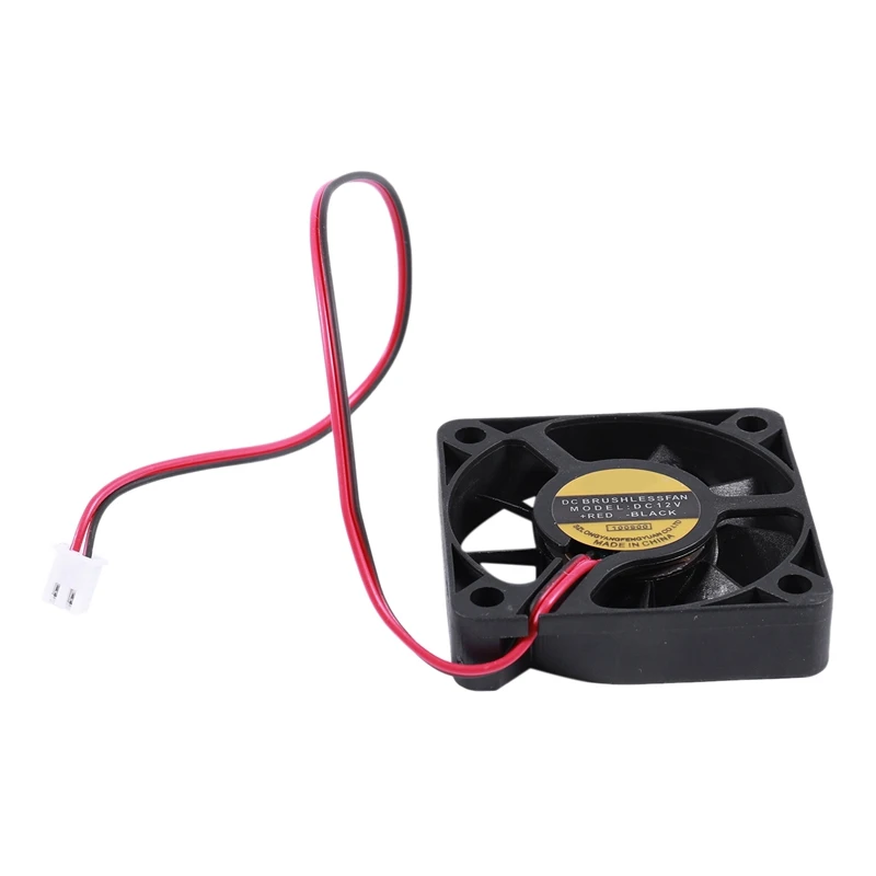 2 шт 5010 DC 12V 2Pin Бесщеточный вентилятор охлаждения 0.1A 50Mm& 0.16A 60Mm