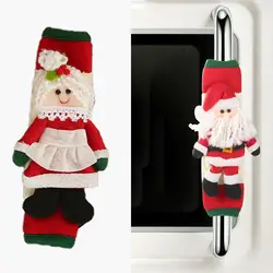 Одна пара перчаток Рождественская СВЧ нагретая печь изоляционный коврик перчатки защитный чехол домашний декор 23*15 см