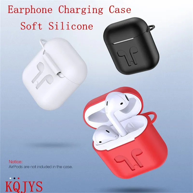 Мягкий Силиконовый противоударный чехол KQJYS для зарядки наушников AirPods iPhone Airpods