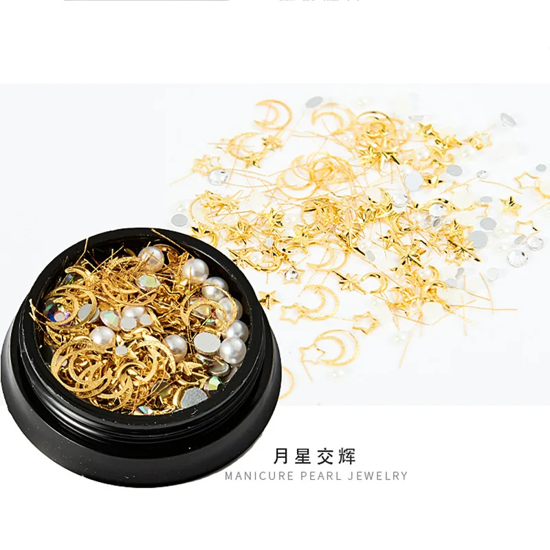 QIAOQIAO DIY Стразы набор различных DIY драгоценные камни очаровательный Микс Дизайн ногтей Роза для украшения ювелирных изделий гель блеск украшения для ногтей - Цвет: QRP-50