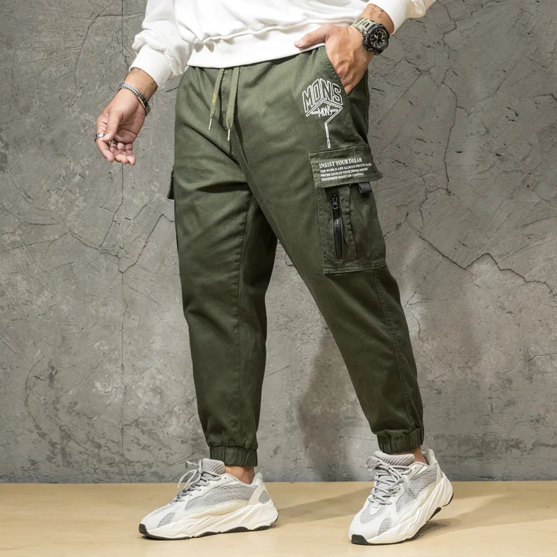 97% хлопок армейский зеленый эластичный пояс брюки мужские армейские с противоугонным карманом с буквенным принтом Тактические Брюки Homme 46